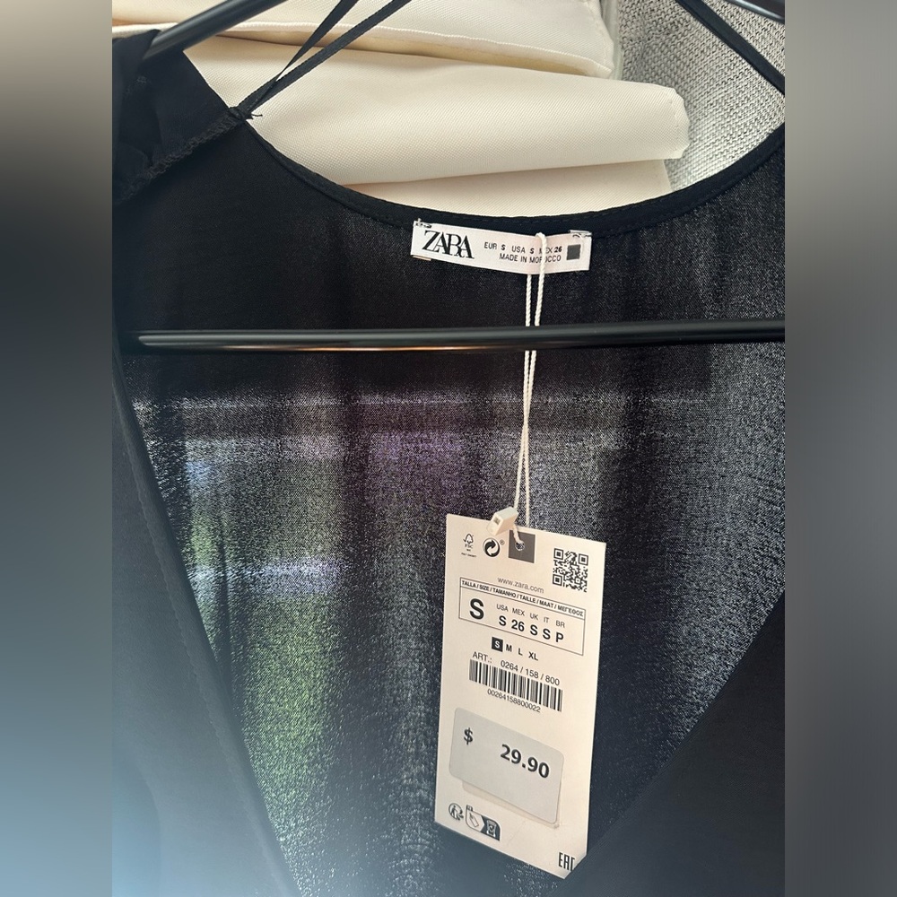 Black Blouse from Zara- Size S, NWT